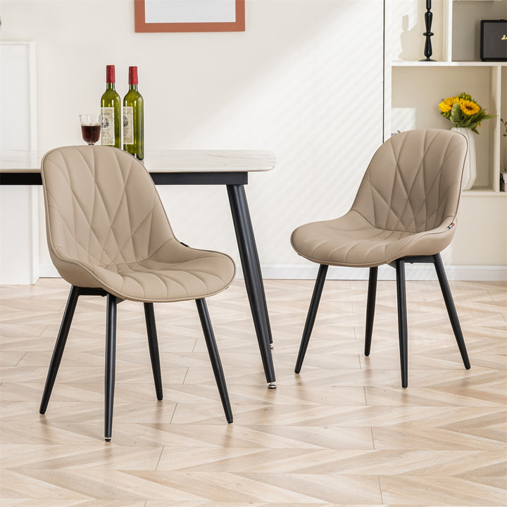 YOUNIKE Dining Chairs Modern Kitchen Chairs with Curved Back