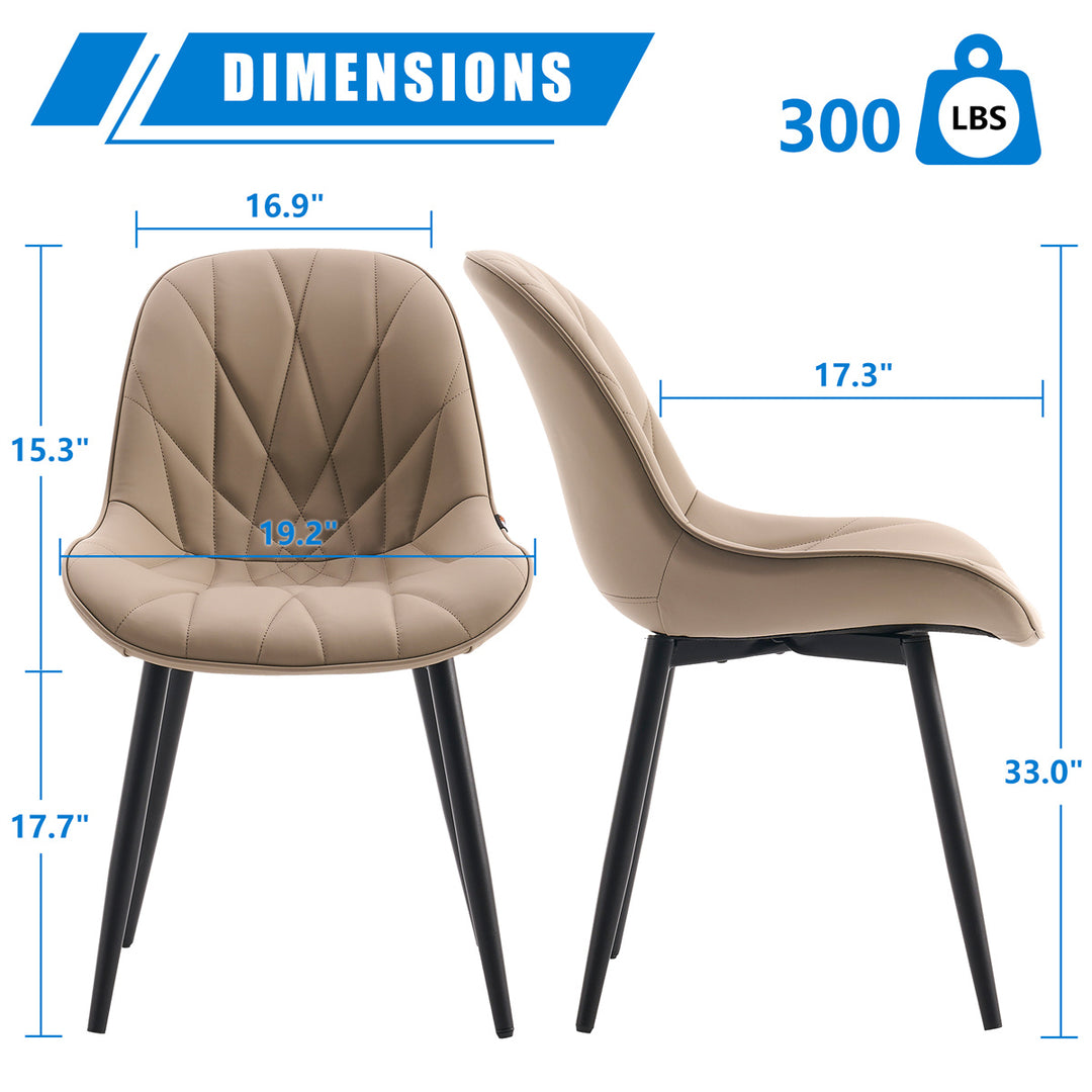 YOUNIKE Dining Chairs Modern Kitchen Chairs with Curved Back