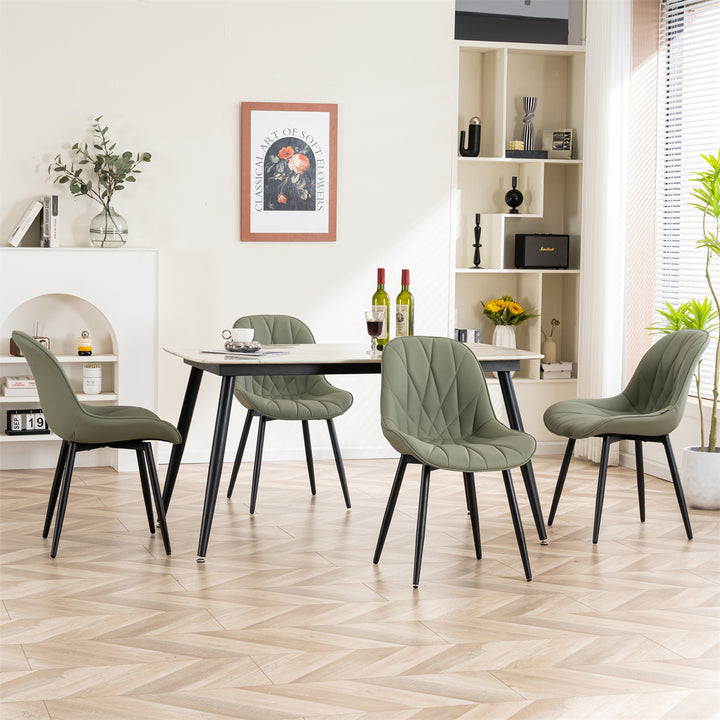 YOUNIKE Dining Chairs Modern Kitchen Chairs with Curved Back