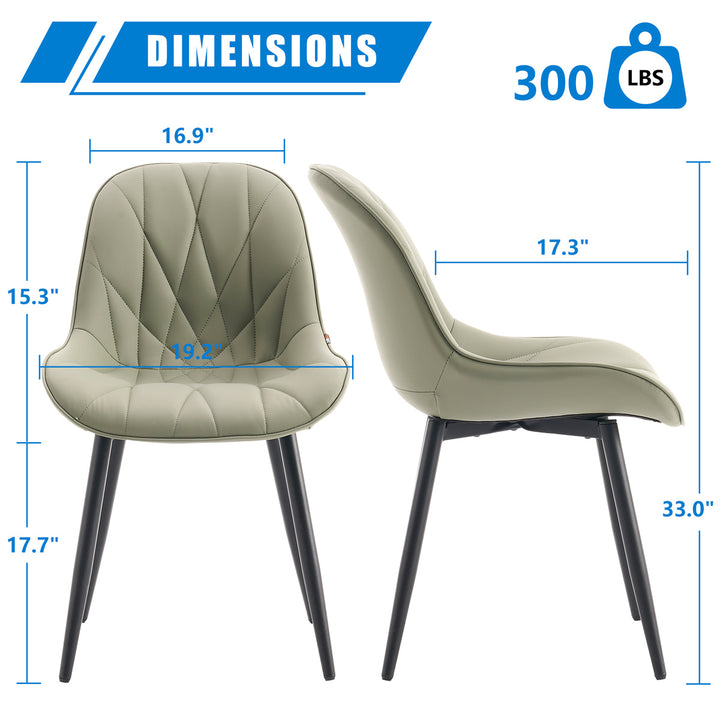 YOUNIKE Dining Chairs Modern Kitchen Chairs with Curved Back