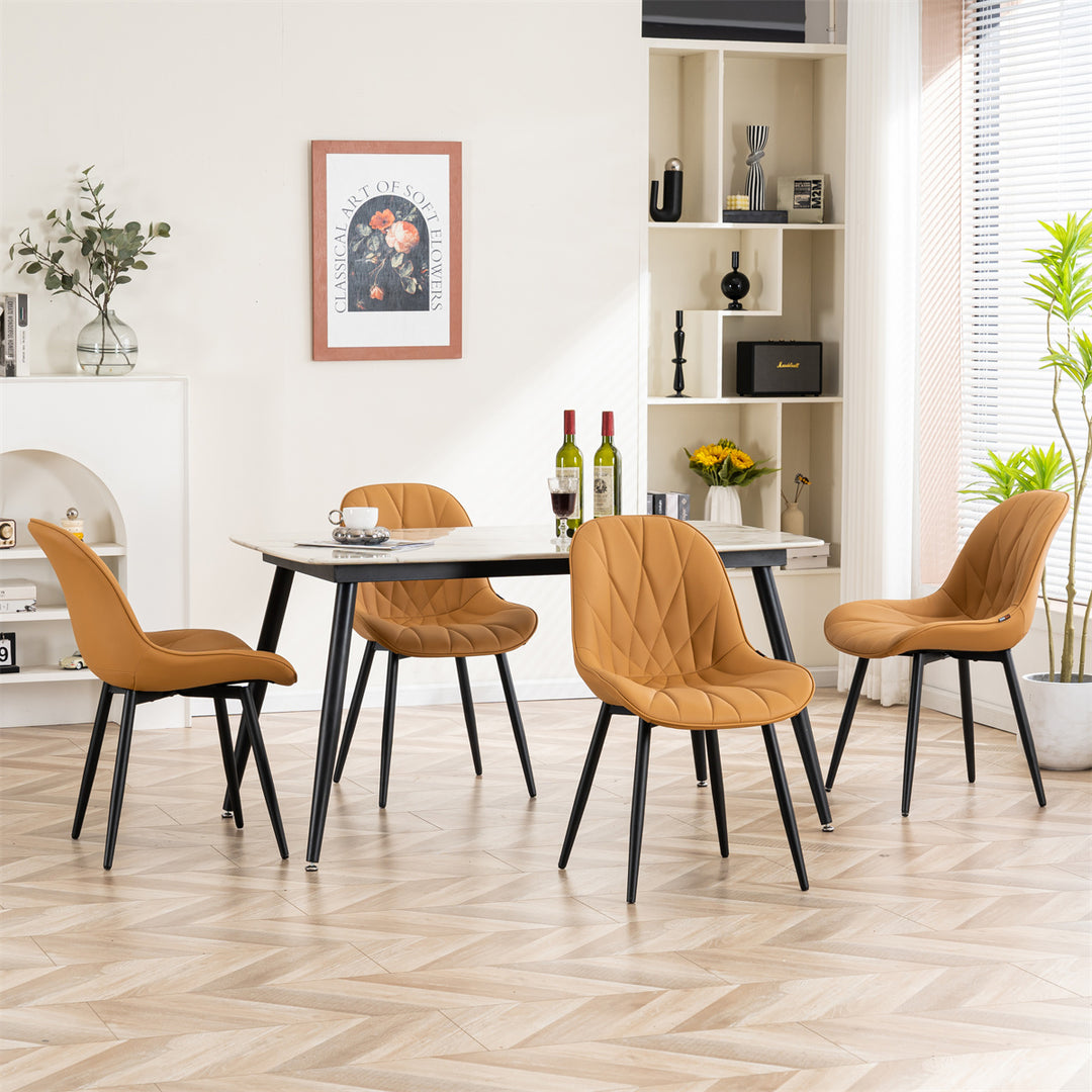 YOUNIKE Dining Chairs Modern Kitchen Chairs with Curved Back