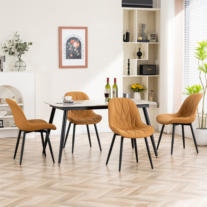 YOUNIKE Dining Chairs Modern Kitchen Chairs with Curved Back