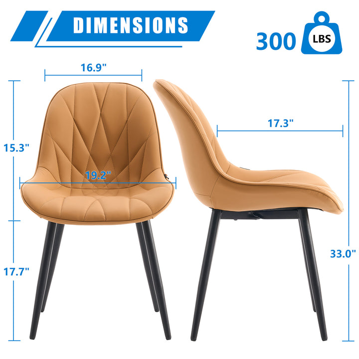 YOUNIKE Dining Chairs Modern Kitchen Chairs with Curved Back