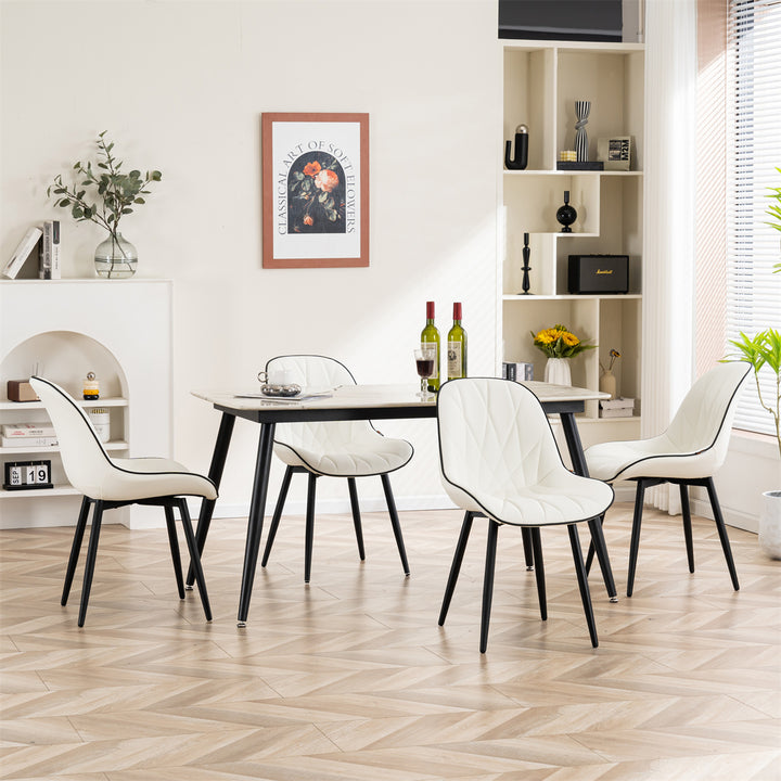 YOUNIKE Dining Chairs Modern Kitchen Chairs with Curved Back
