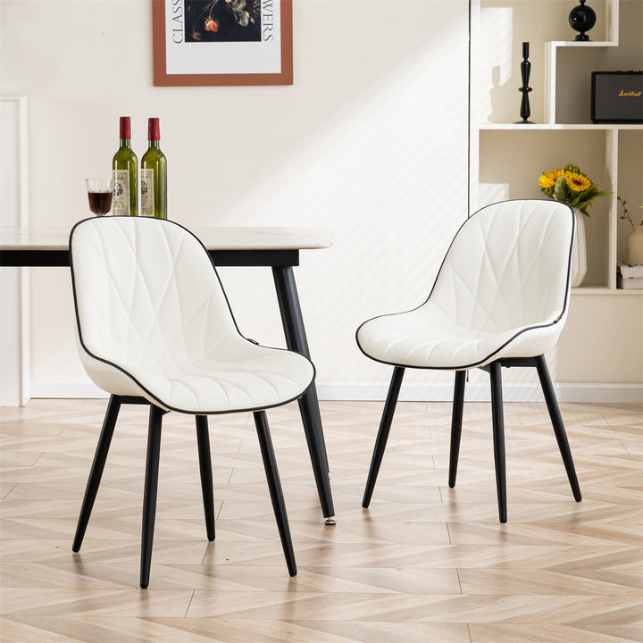 YOUNIKE Dining Chairs Modern Kitchen Chairs with Curved Back