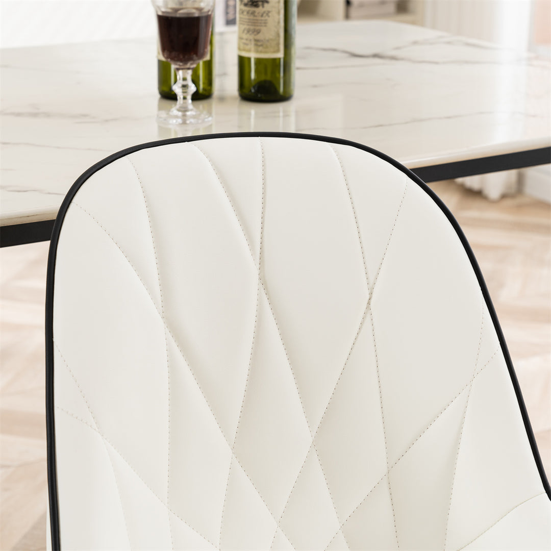 YOUNIKE Dining Chairs Modern Kitchen Chairs with Curved Back