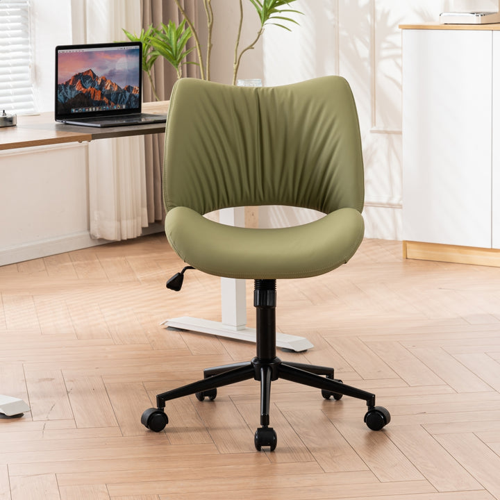 YOUNIKE Home Office Chair Armless Desk Chair with Widened Back