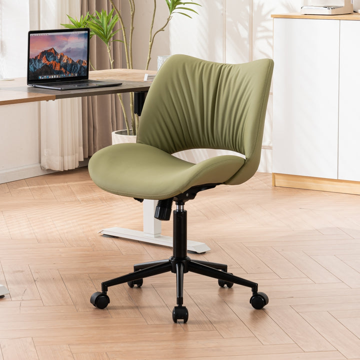 YOUNIKE Home Office Chair Armless Desk Chair with Widened Back