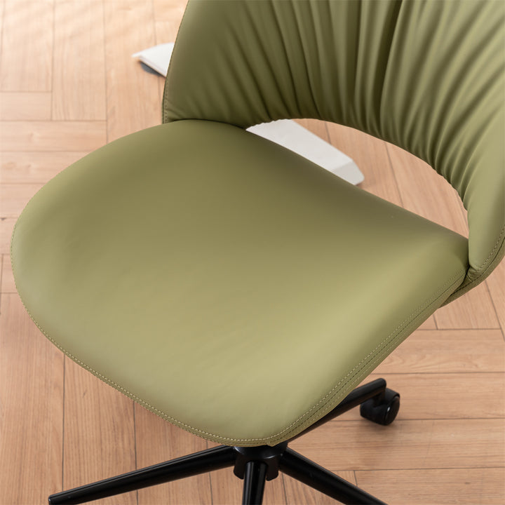 YOUNIKE Home Office Chair Armless Desk Chair with Widened Back