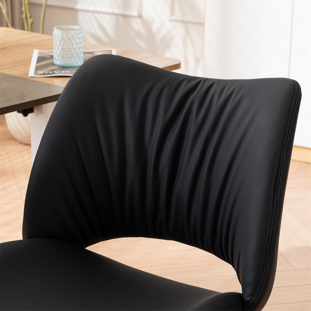 YOUNIKE Home Office Chair Armless Desk Chair with Widened Back