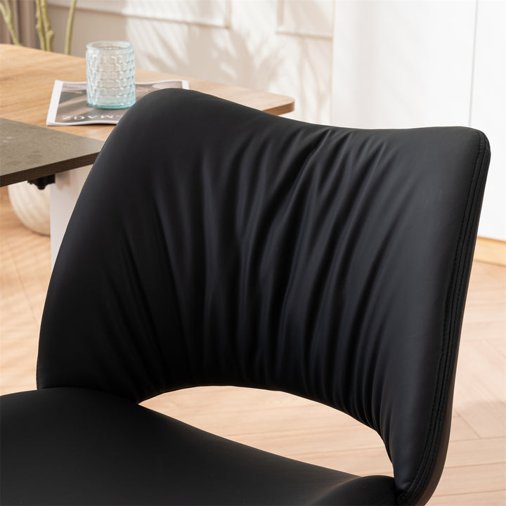 YOUNIKE Home Office Chair Armless Desk Chair with Widened Back