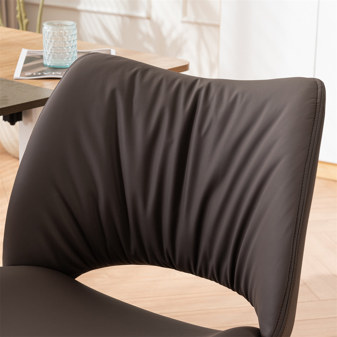 YOUNIKE Home Office Chair Armless Desk Chair with Widened Back