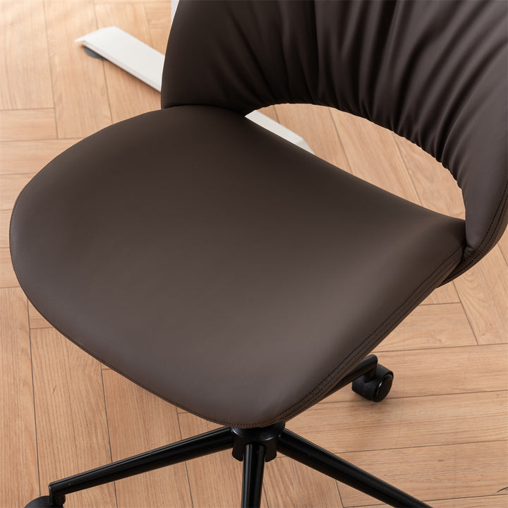 YOUNIKE Home Office Chair Armless Desk Chair with Widened Back