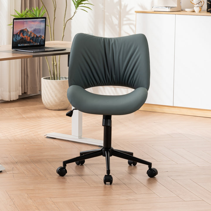 YOUNIKE Home Office Chair Armless Desk Chair with Widened Back