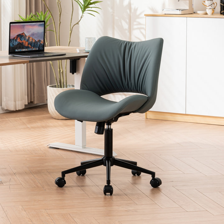 YOUNIKE Home Office Chair Armless Desk Chair with Widened Back