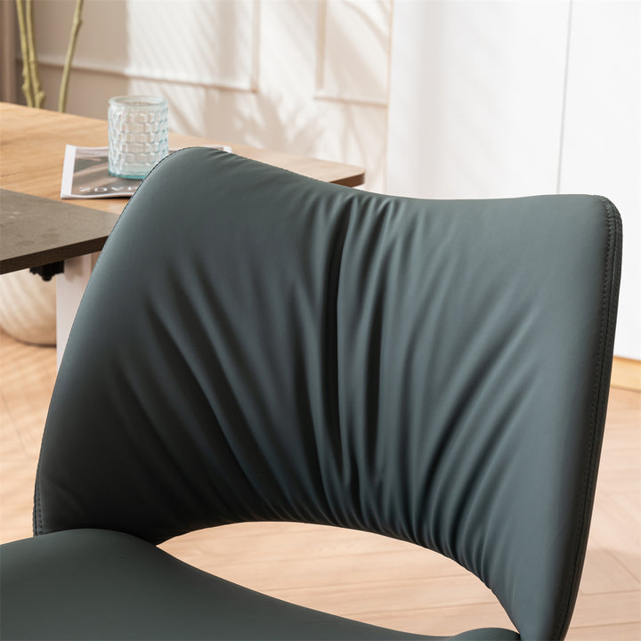 YOUNIKE Home Office Chair Armless Desk Chair with Widened Back