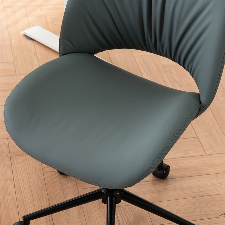 YOUNIKE Home Office Chair Armless Desk Chair with Widened Back