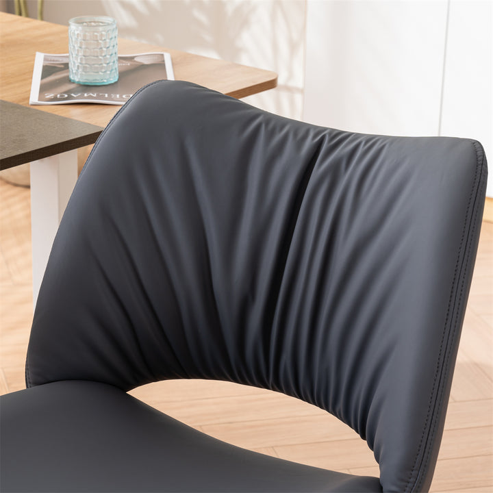 YOUNIKE Home Office Chair Armless Desk Chair with Widened Back