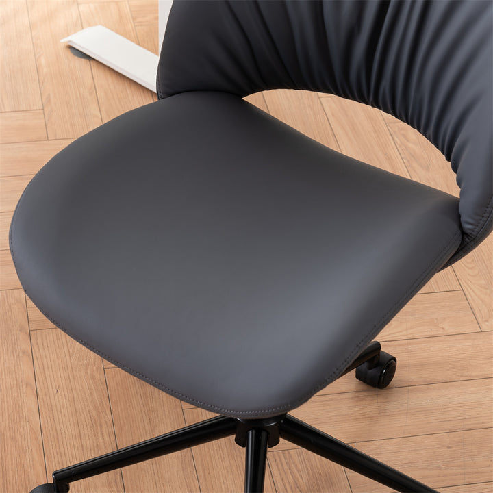 YOUNIKE Home Office Chair Armless Desk Chair with Widened Back
