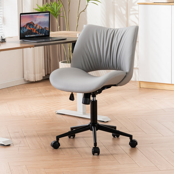 YOUNIKE Home Office Chair Armless Desk Chair with Widened Back