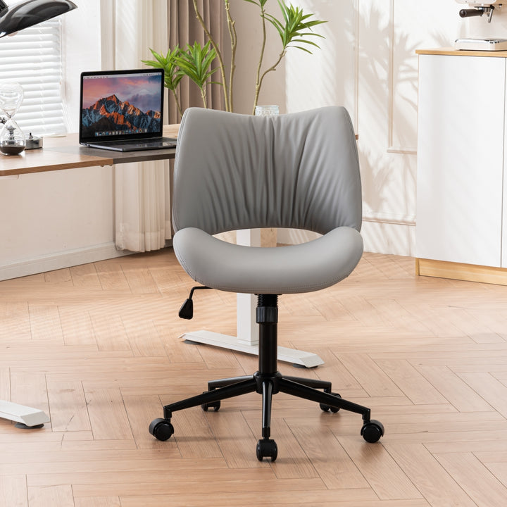 YOUNIKE Home Office Chair Armless Desk Chair with Widened Back