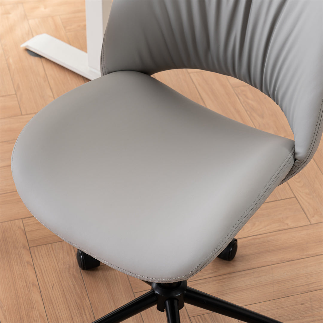 YOUNIKE Home Office Chair Armless Desk Chair with Widened Back