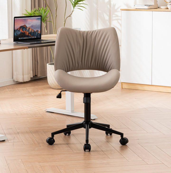 YOUNIKE Home Office Chair Armless Desk Chair with Widened Back