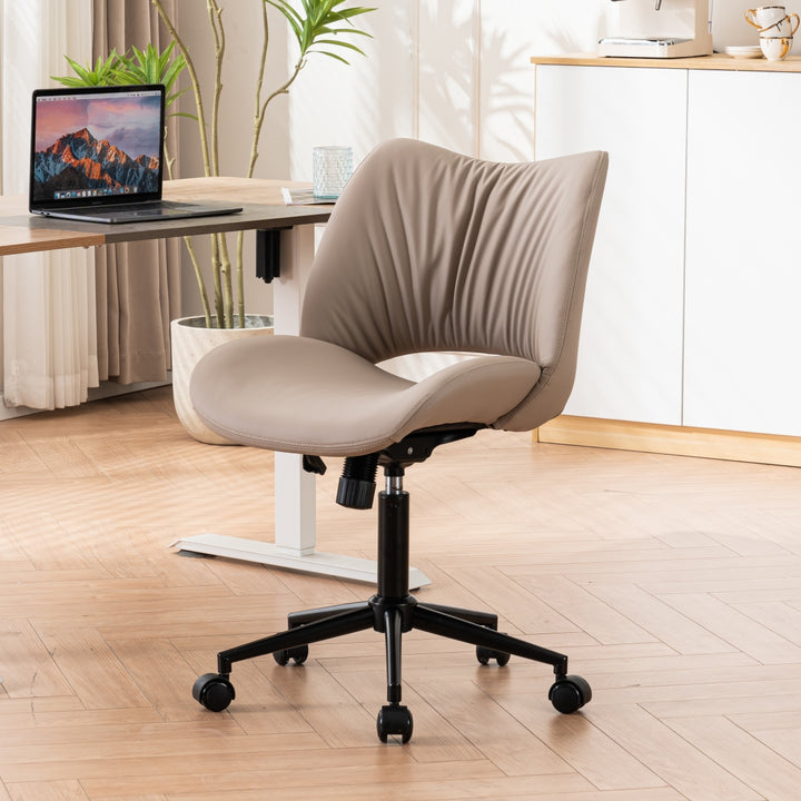 YOUNIKE Home Office Chair Armless Desk Chair with Widened Back