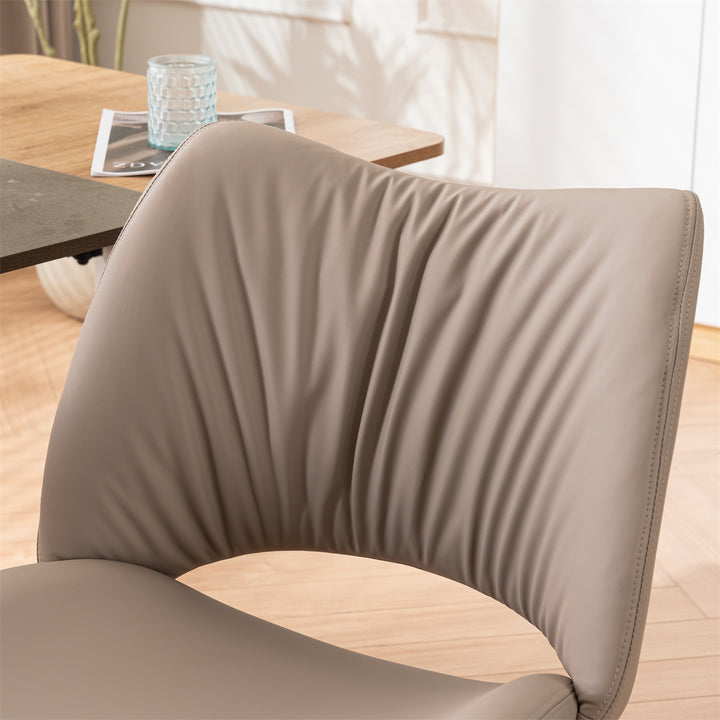 YOUNIKE Home Office Chair Armless Desk Chair with Widened Back