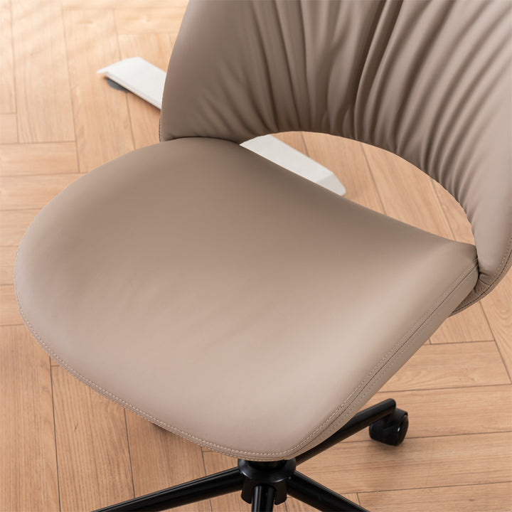 YOUNIKE Home Office Chair Armless Desk Chair with Widened Back