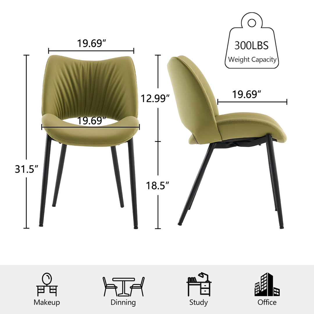 YOUNIKE Dining Chairs Upholstered Kitchen Chairs Set of 2