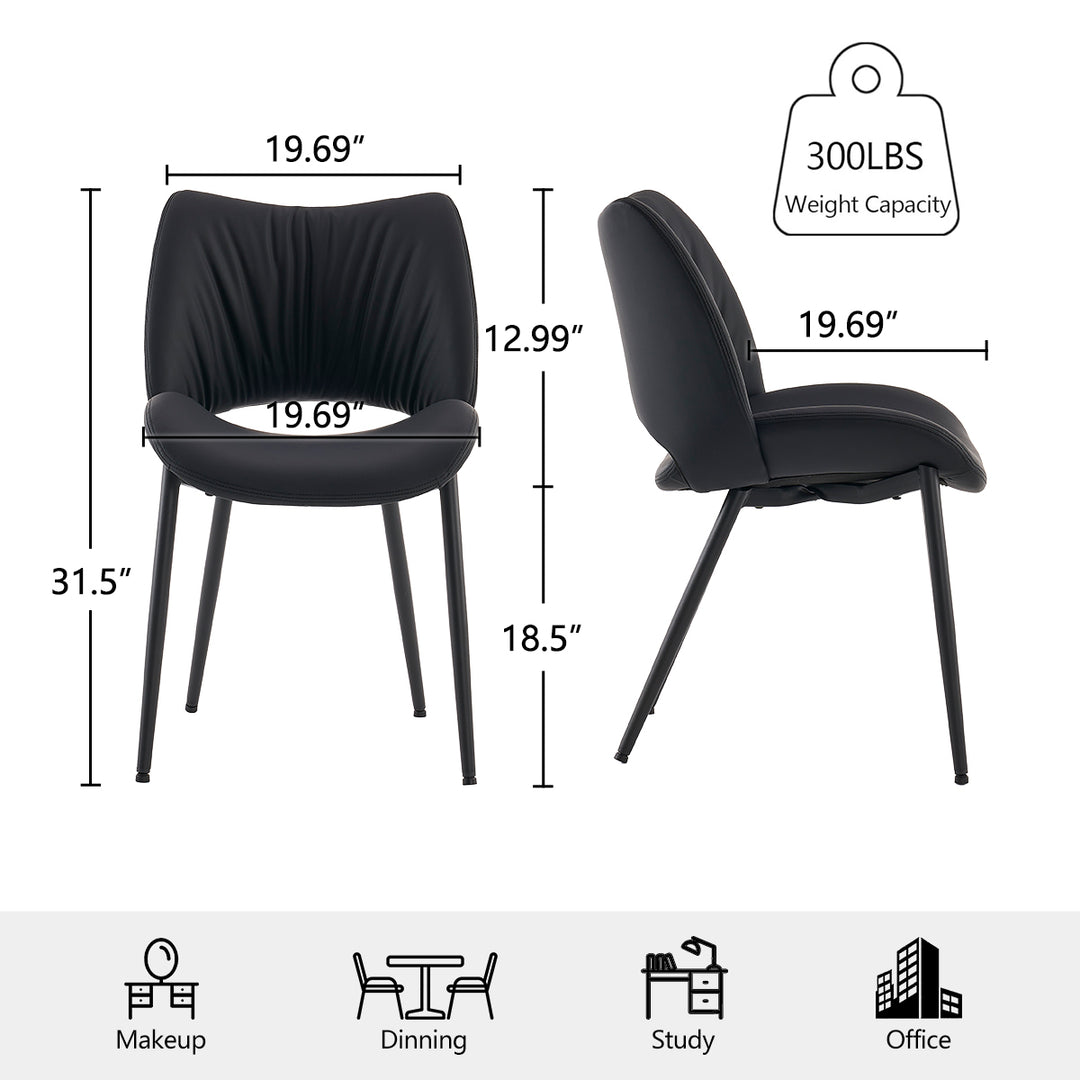 YOUNIKE Dining Chairs Upholstered Kitchen Chairs Set of 2