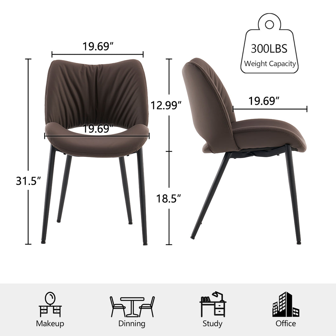 YOUNIKE Dining Chairs Upholstered Kitchen Chairs Set of 2
