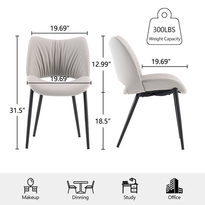 YOUNIKE Dining Chairs Upholstered Kitchen Chairs Set of 2