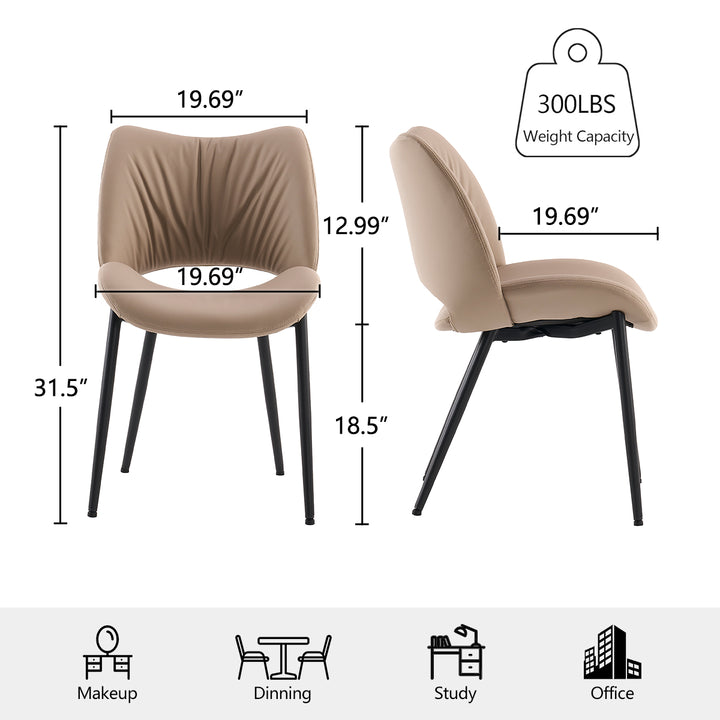 YOUNIKE Dining Chairs Upholstered Kitchen Chairs Set of 2