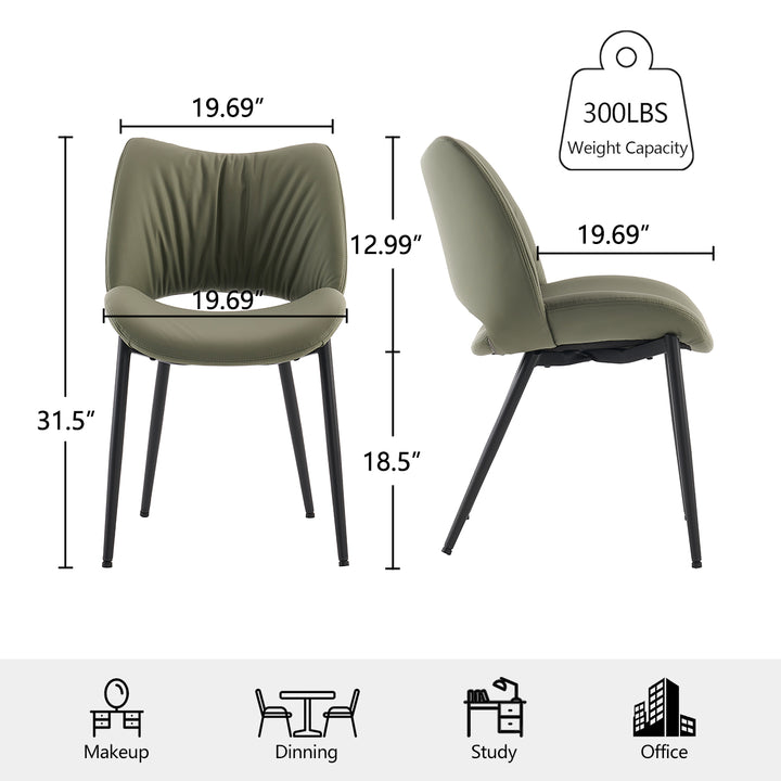 YOUNIKE Dining Chairs Upholstered Kitchen Chairs Set of 2