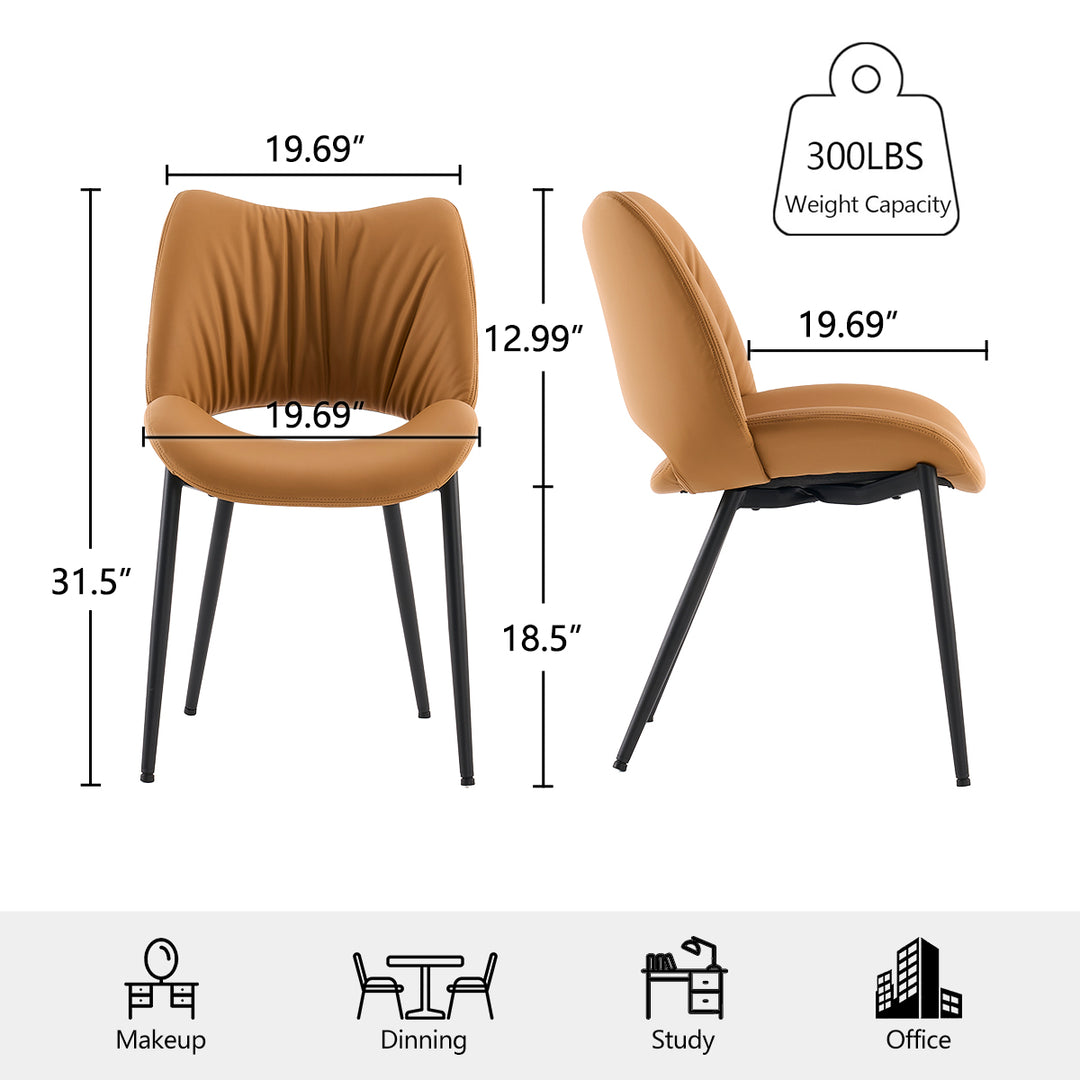 YOUNIKE Dining Chairs Upholstered Kitchen Chairs Set of 2