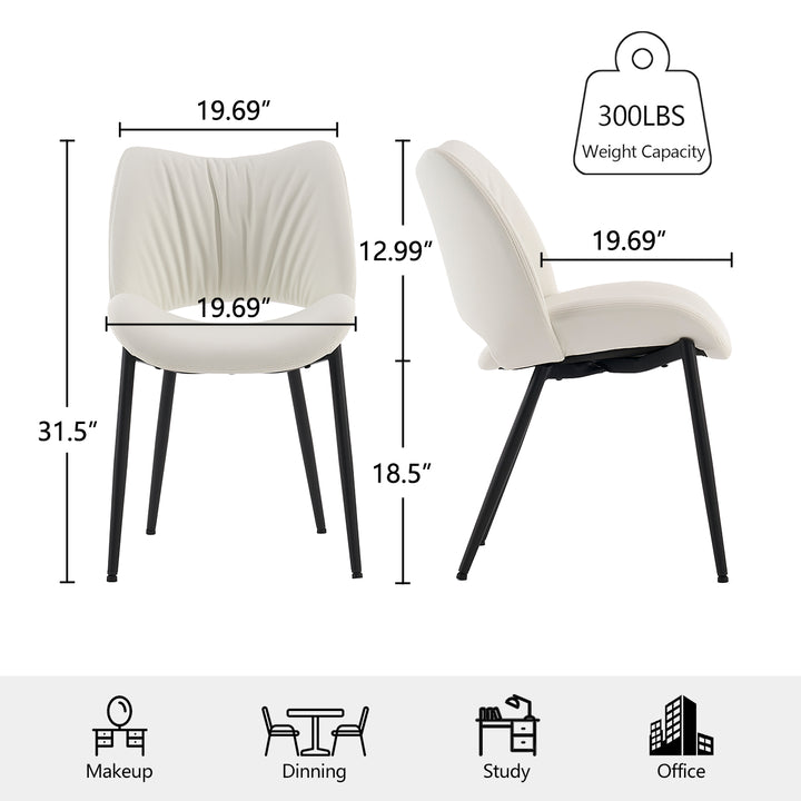 YOUNIKE Dining Chairs Upholstered Kitchen Chairs Set of 2