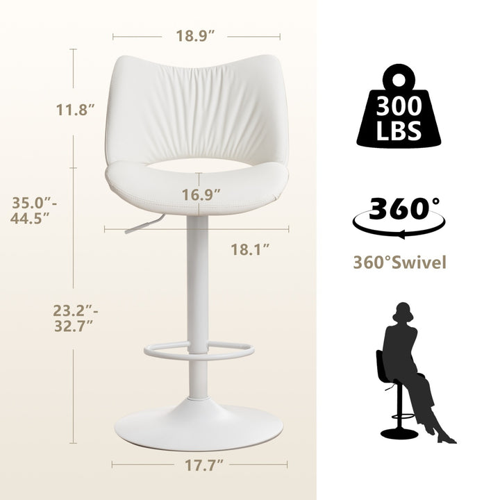 YOUNIKE Bar Stools Modern Counter Stools with Widened Back