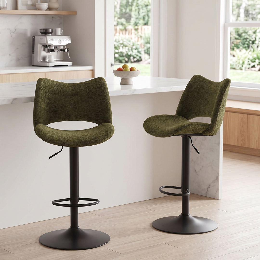 YOUNIKE Bar Stools Modern Counter Stools with Widened Back