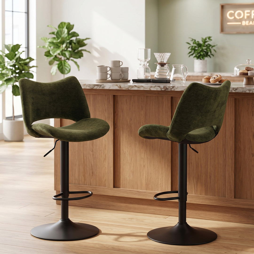 YOUNIKE Bar Stools Modern Counter Stools with Widened Back