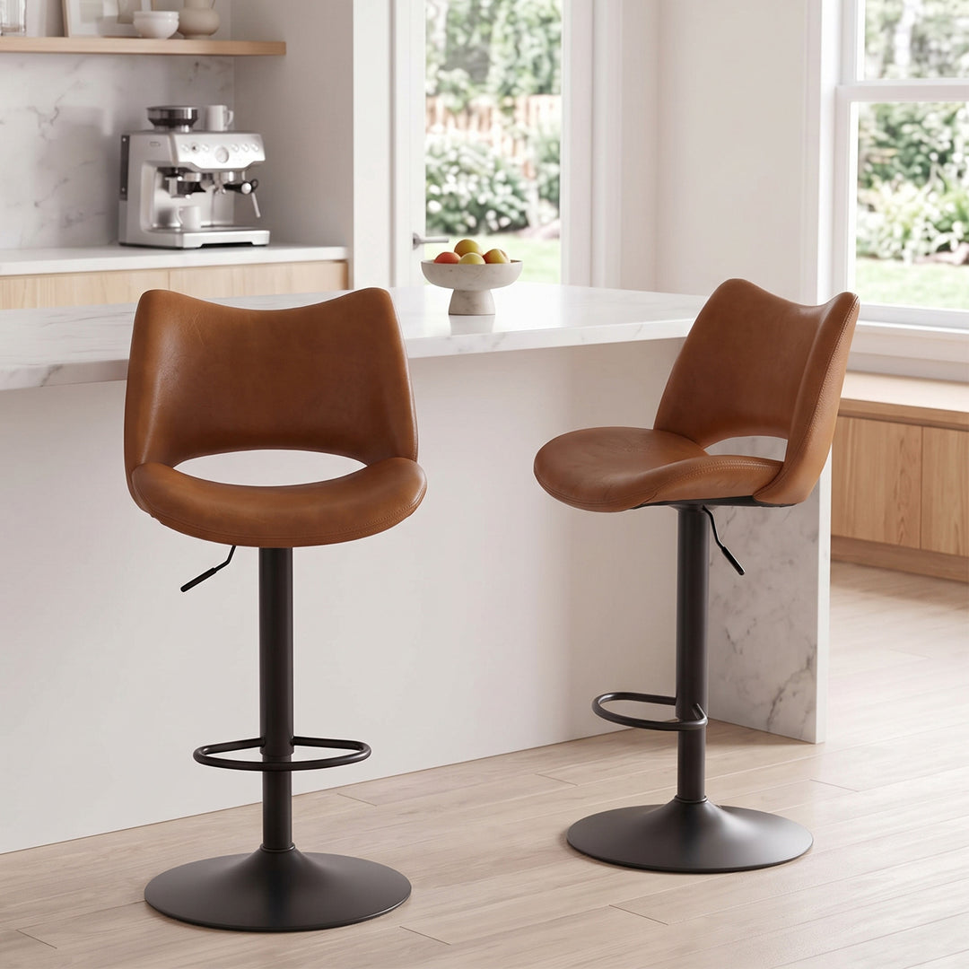 YOUNIKE Bar Stools Modern Counter Stools with Widened Back