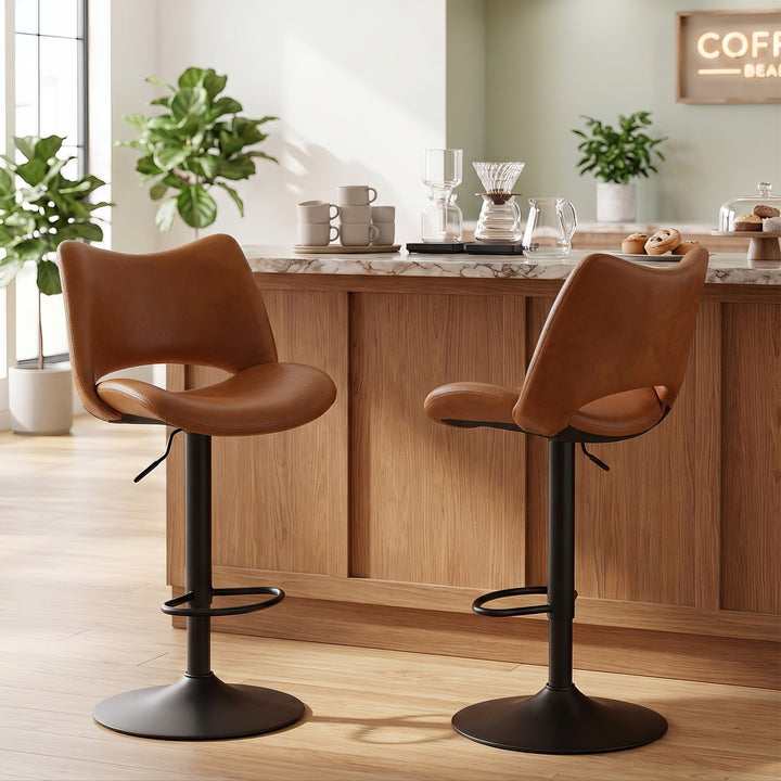 YOUNIKE Bar Stools Modern Counter Stools with Widened Back