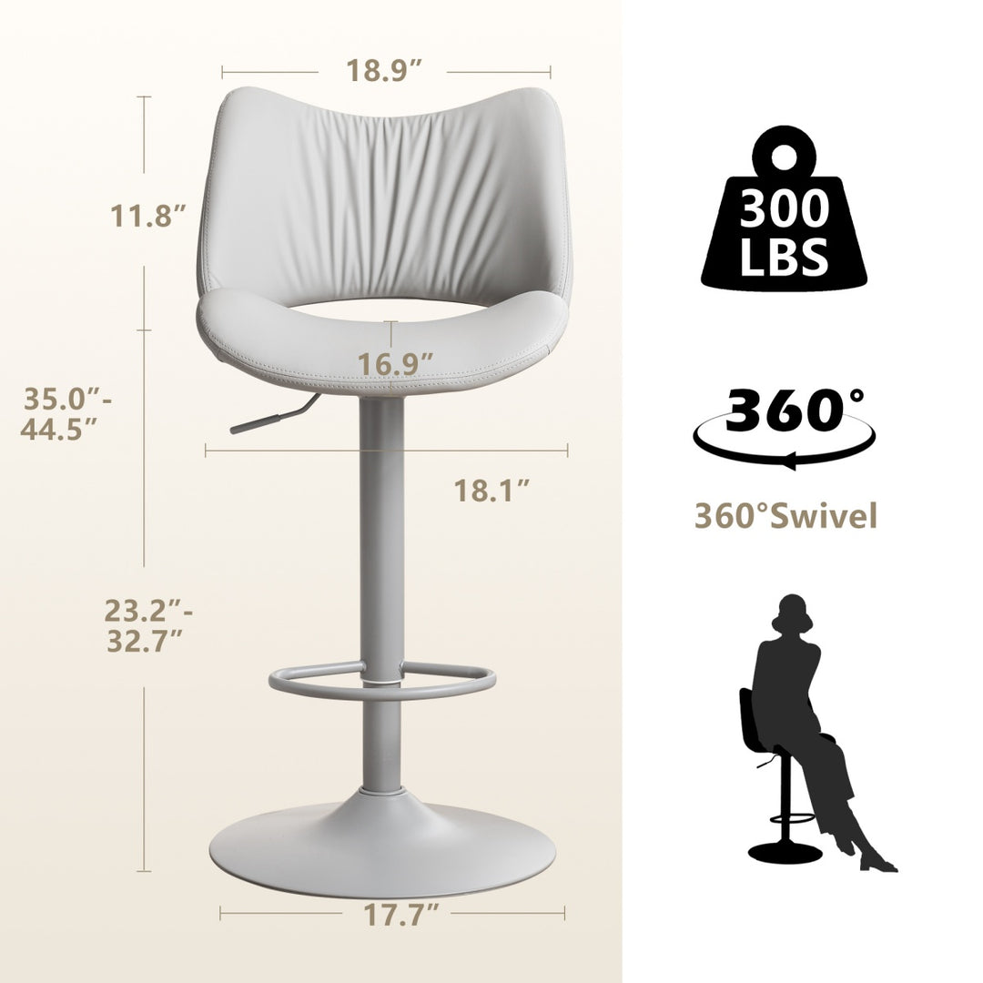YOUNIKE Bar Stools Modern Counter Stools with Widened Back