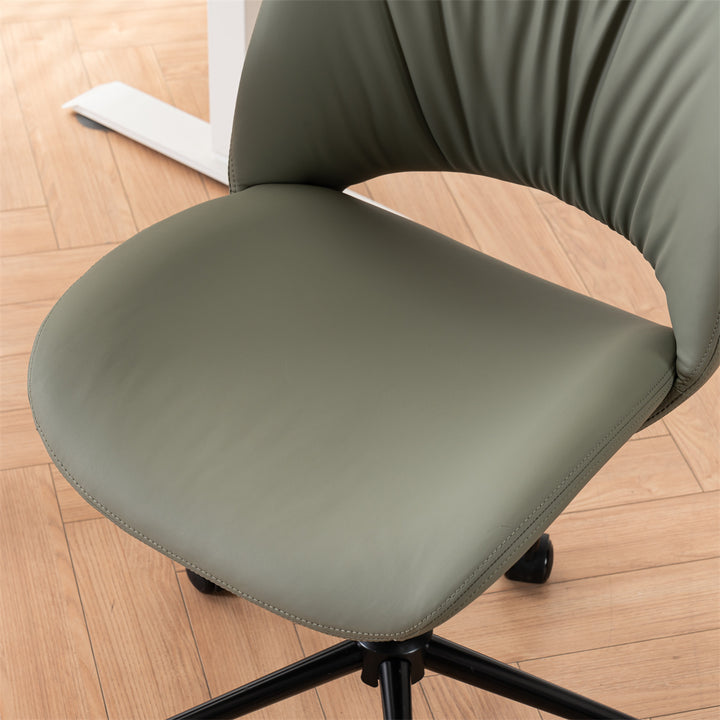 YOUNIKE Home Office Chair Armless Desk Chair with Widened Back