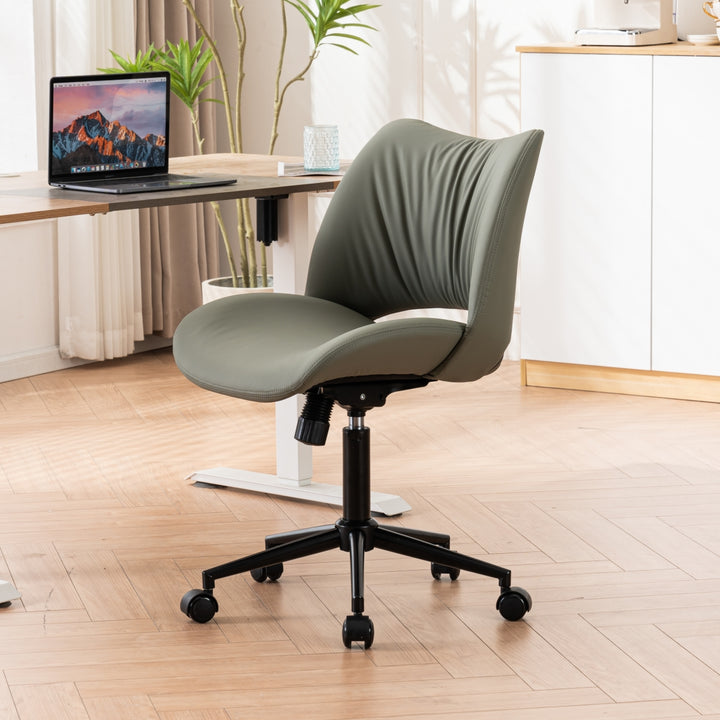 YOUNIKE Home Office Chair Armless Desk Chair with Widened Back