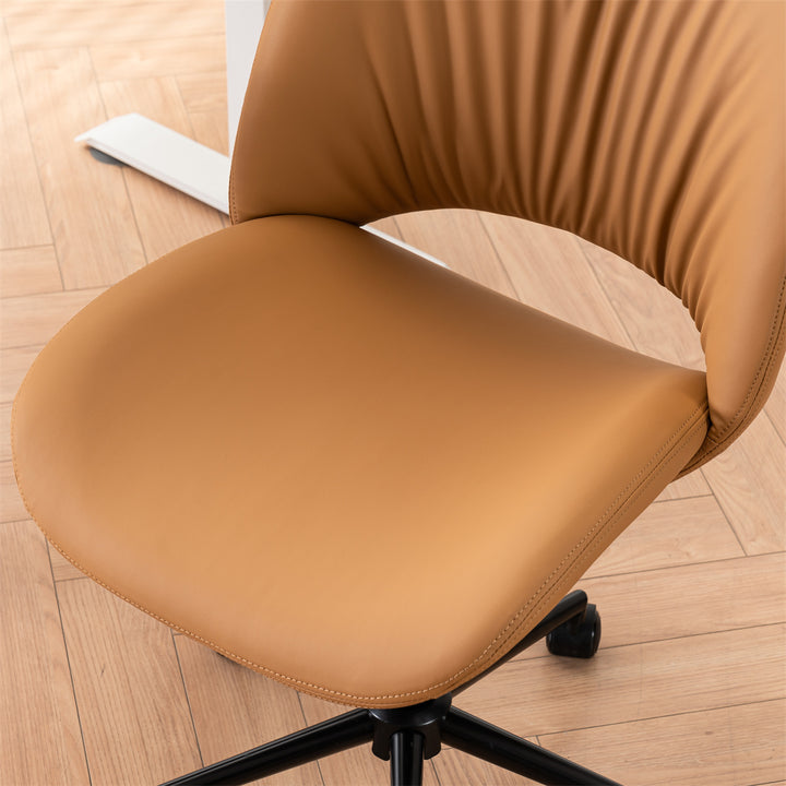 YOUNIKE Home Office Chair Armless Desk Chair with Widened Back