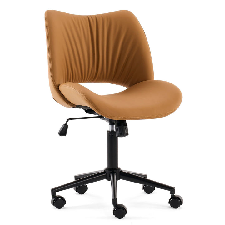 YOUNIKE Home Office Chair Armless Desk Chair with Widened Back