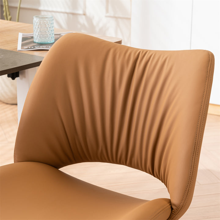 YOUNIKE Home Office Chair Armless Desk Chair with Widened Back