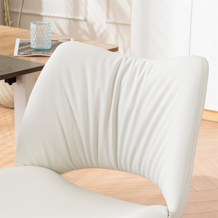 YOUNIKE Home Office Chair Armless Desk Chair with Widened Back
